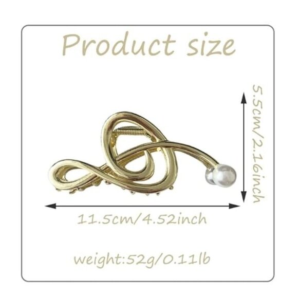 Music Note Hair Claw Clip - Picture 6 of 6